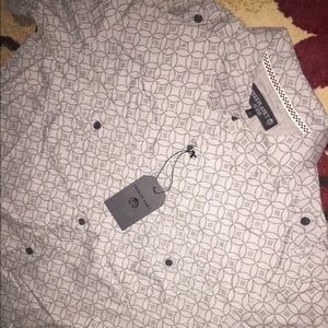 Grey Printed Free Planet Button down shirt