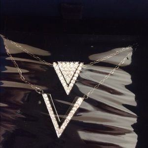 Swarovski delta necklace set Brand New