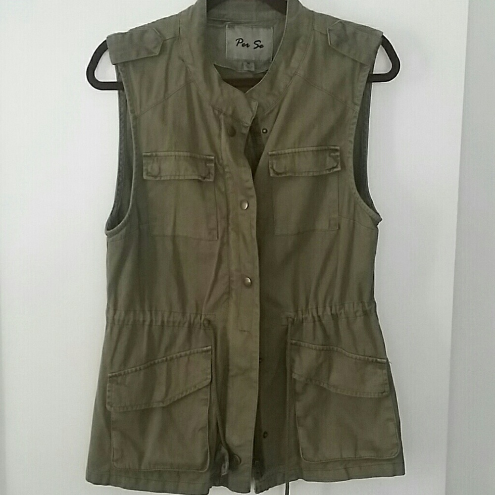 Army green vest