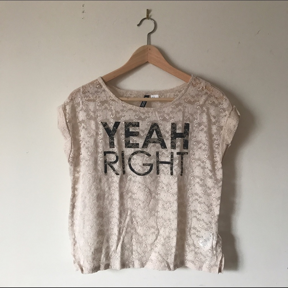 Crème Lace H&M Top