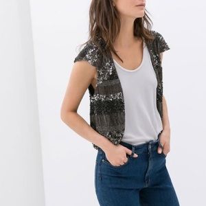 Zara Sequin Bolero