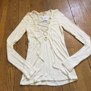 Urban Outfitters lace up top.