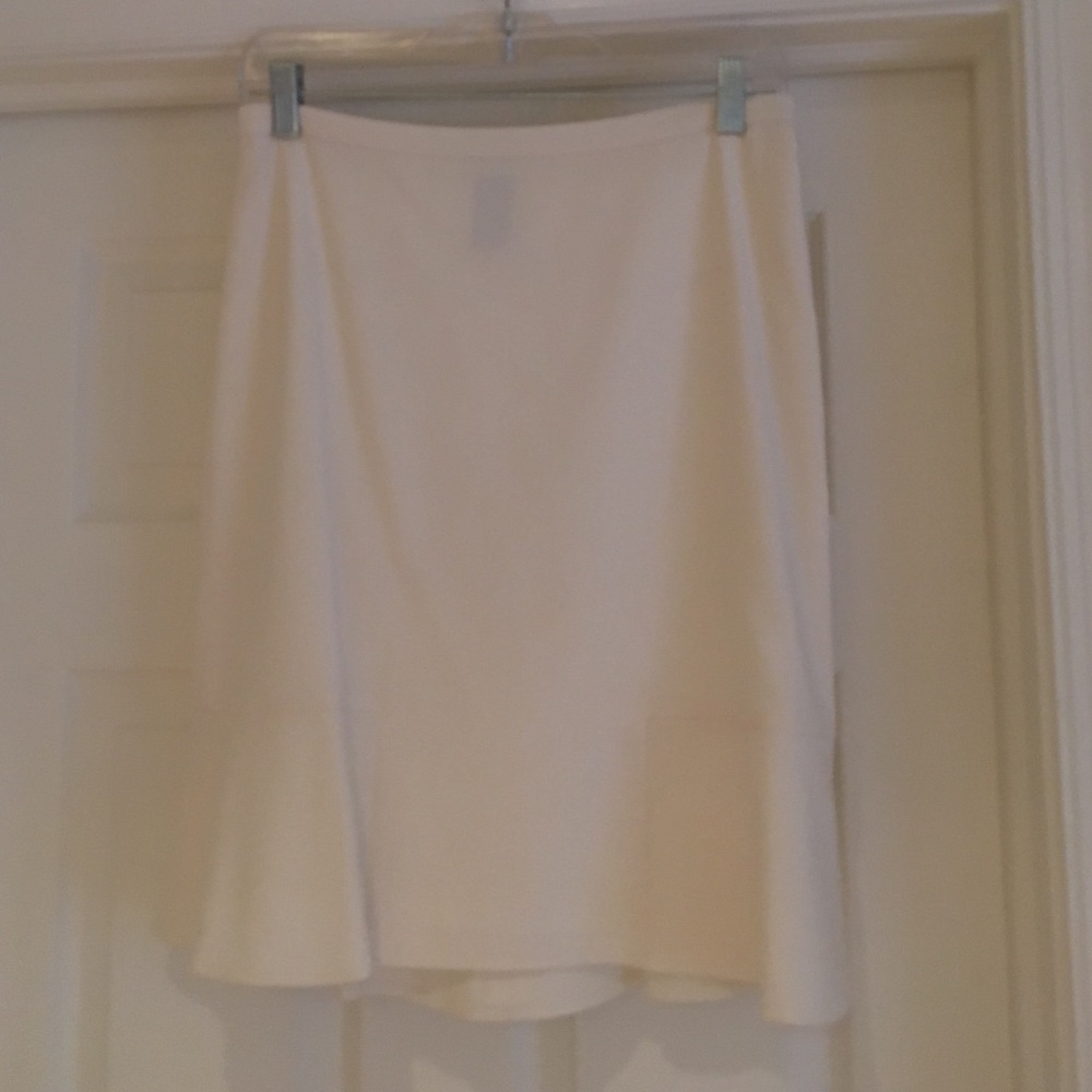Ivory pencil skirt