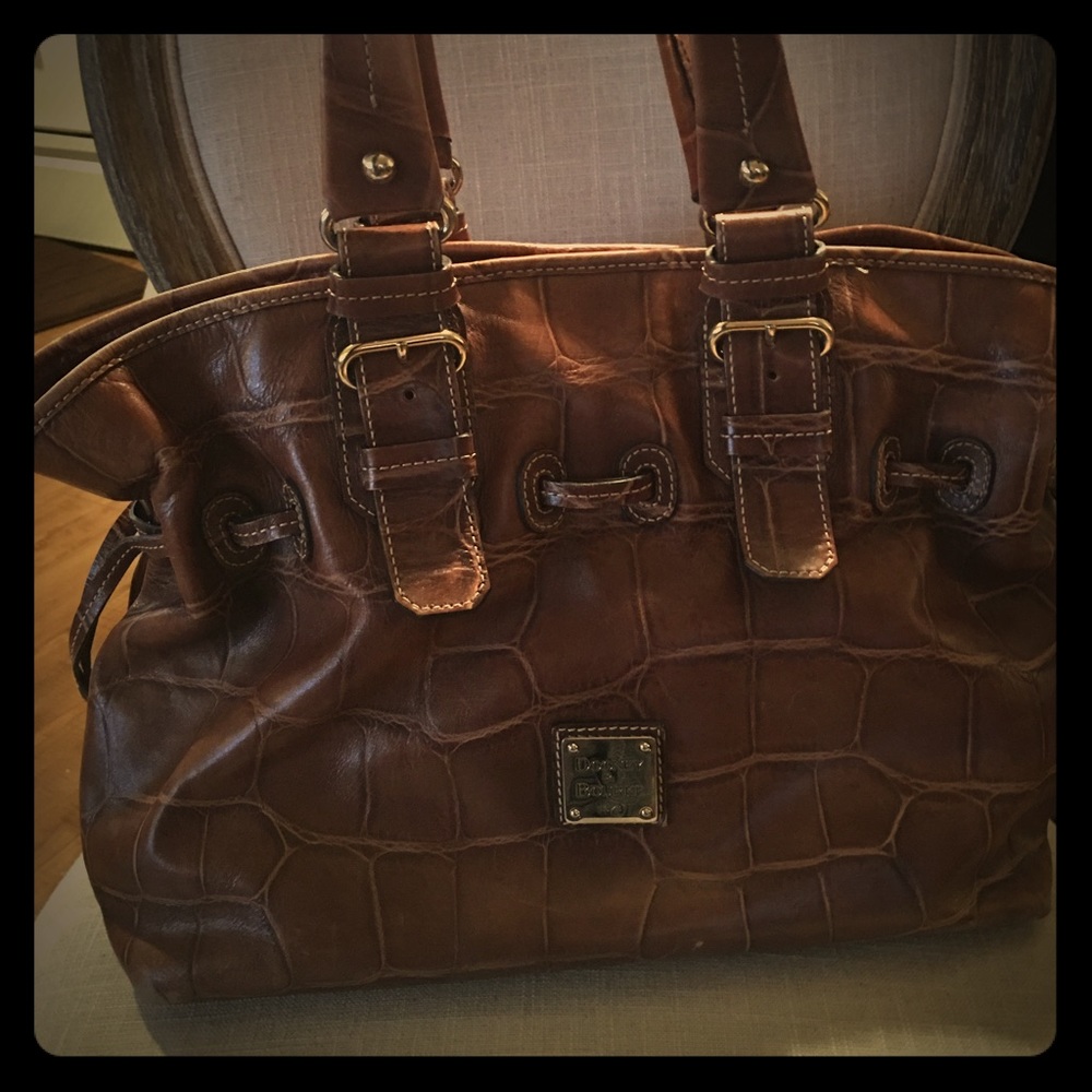 Brown leather Dooney and Bourke