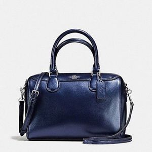 MINI BENNETT SATCHEL IN METALLIC LEATHER