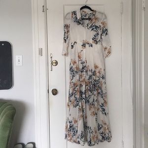 Free People floral maxi dress