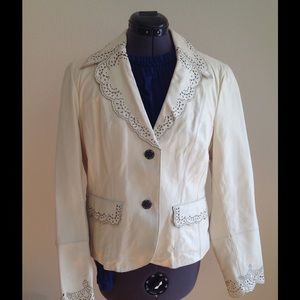 Wilson's Beige Leather Jacket