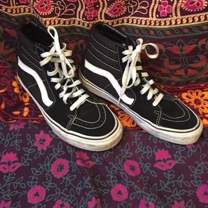 Black vans sk8 Hi