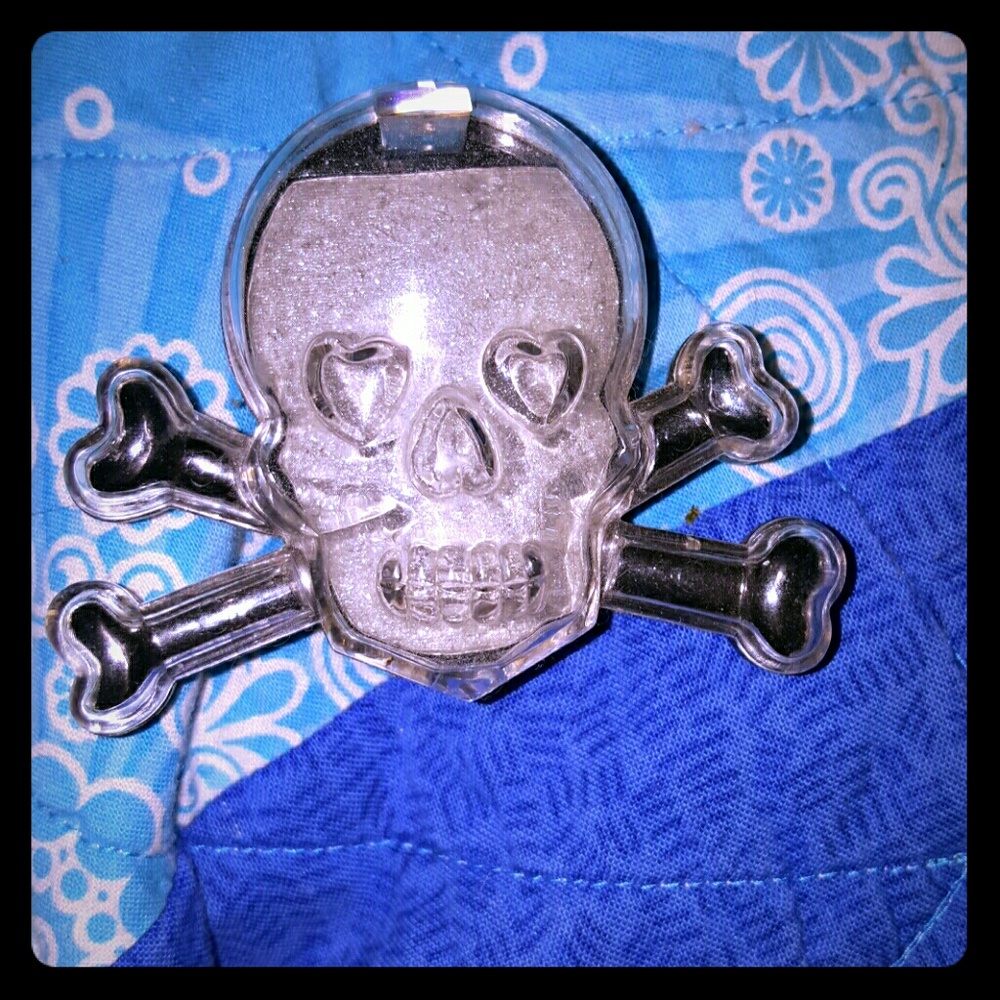 Hot Topic Silver Skull Eye Shadow