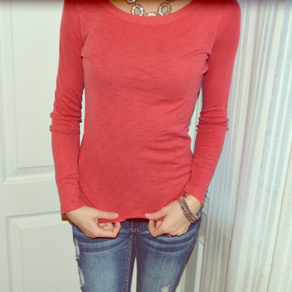 Heather Red Comfy Long Sleeve