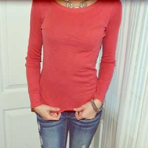 Heather Red Comfy Long Sleeve