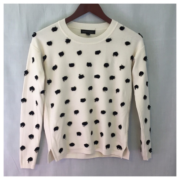 Banana Republic Fringe Dot Pullover Sweater XS - Picture 3 of 4