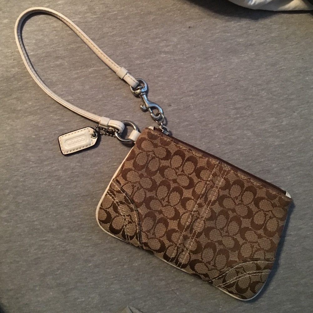 authentic coach wristlet