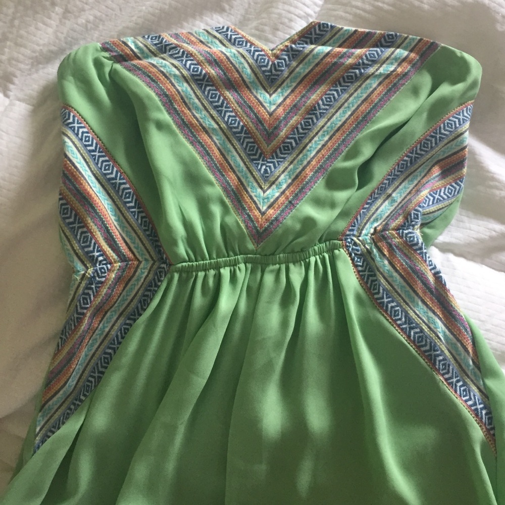 Boho Flowing Strapless - image 2