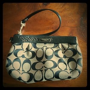 Small coach wristlet