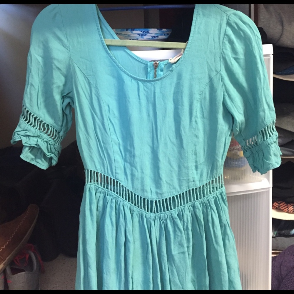 Dress with cutouts