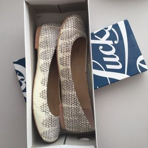 Lucky Brand Snake Skin Flats