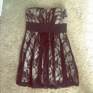 Strapless Lace Dress