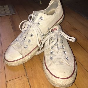 White converse, women's 10, men's 8