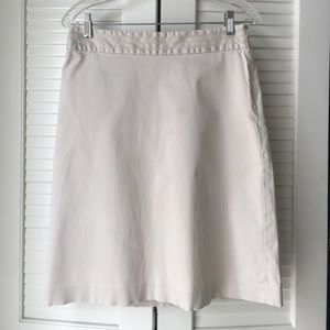 Cream colored, stretch, A Line skirt