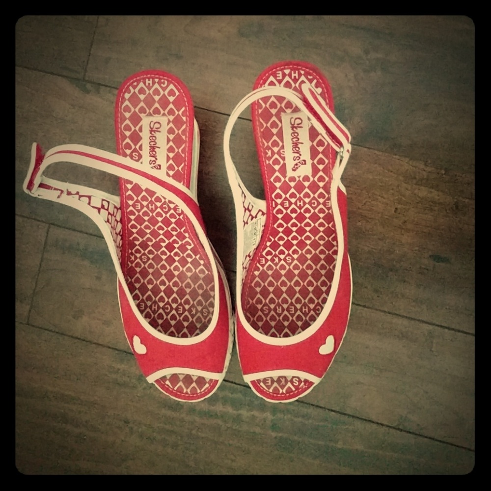 Skechers sling back wedge sandal