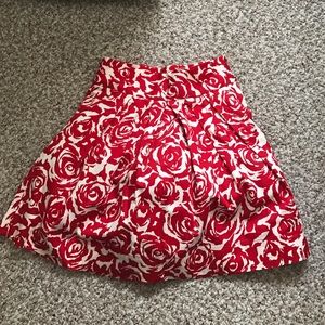 High wasted rose tule skirt