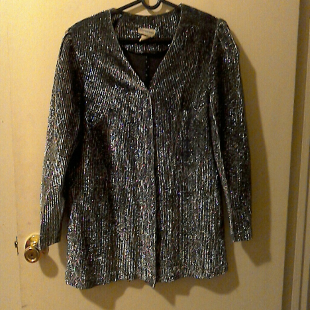 Vintage silver Evening jacket!!