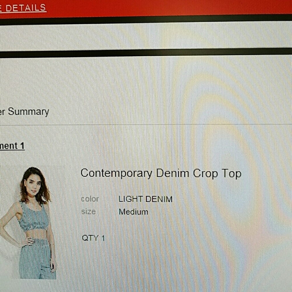 Denim crop top