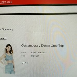 Denim crop top