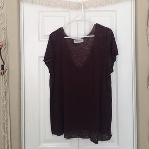 Urban Outiftters Tee- Oxblood