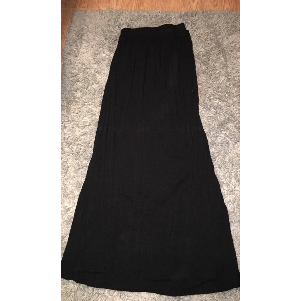 Black maxi skirt