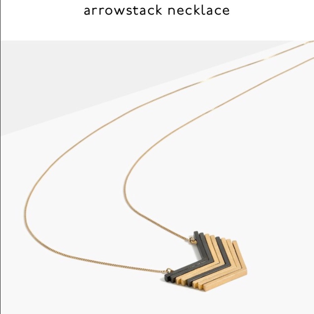 Madewell arrowstack necklace