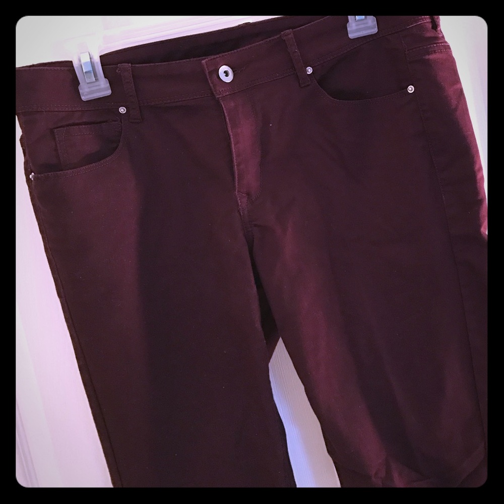 dark red/cranberry pants Divided brand H&M size 12