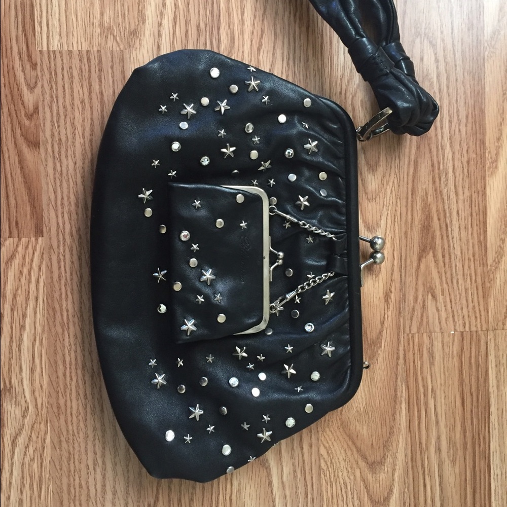 Genuine leather wrist bag