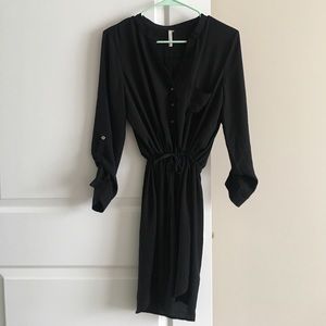 Black blouse dress