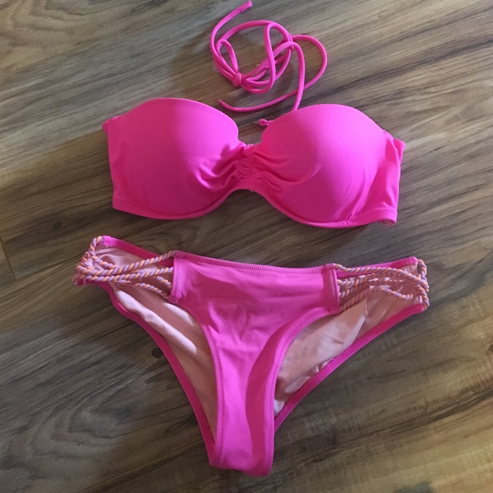 Victoria secret pink bikini set
