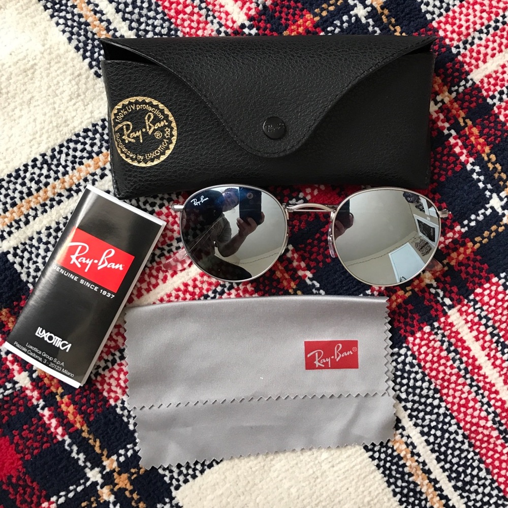 Round mirrored ray bans
