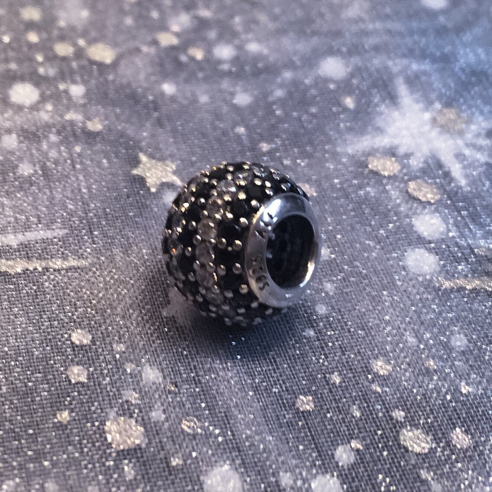 FINAL Authentic Pandora Pave Lights Stripes  Charm