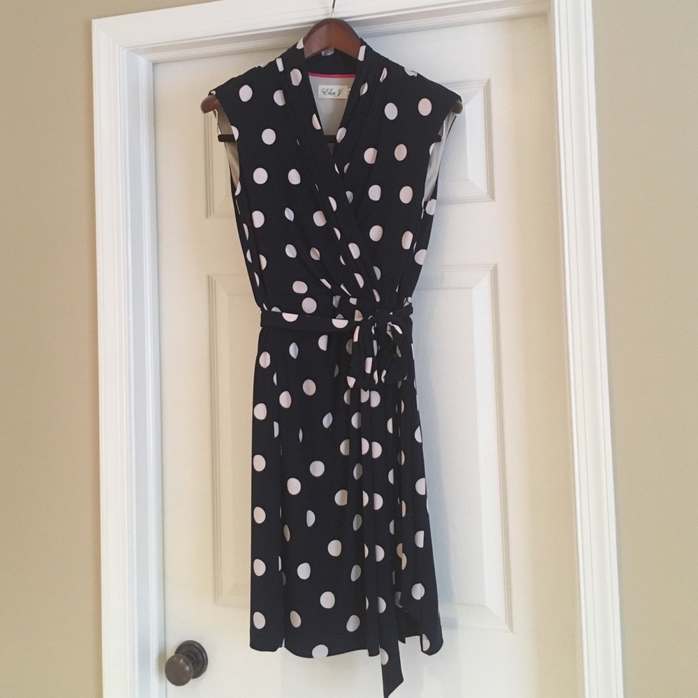 Eliza J polka dot dress
