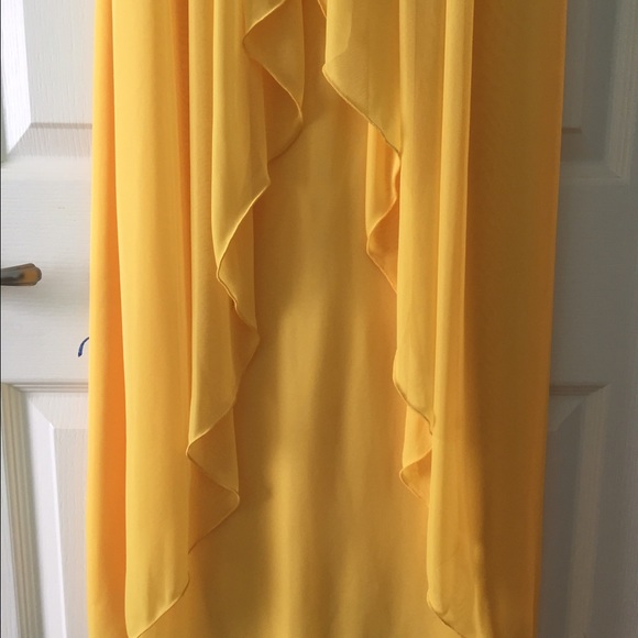 Yellow prom dress/ evening gown - Picture 3 of 4