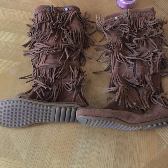 Fringe boots.