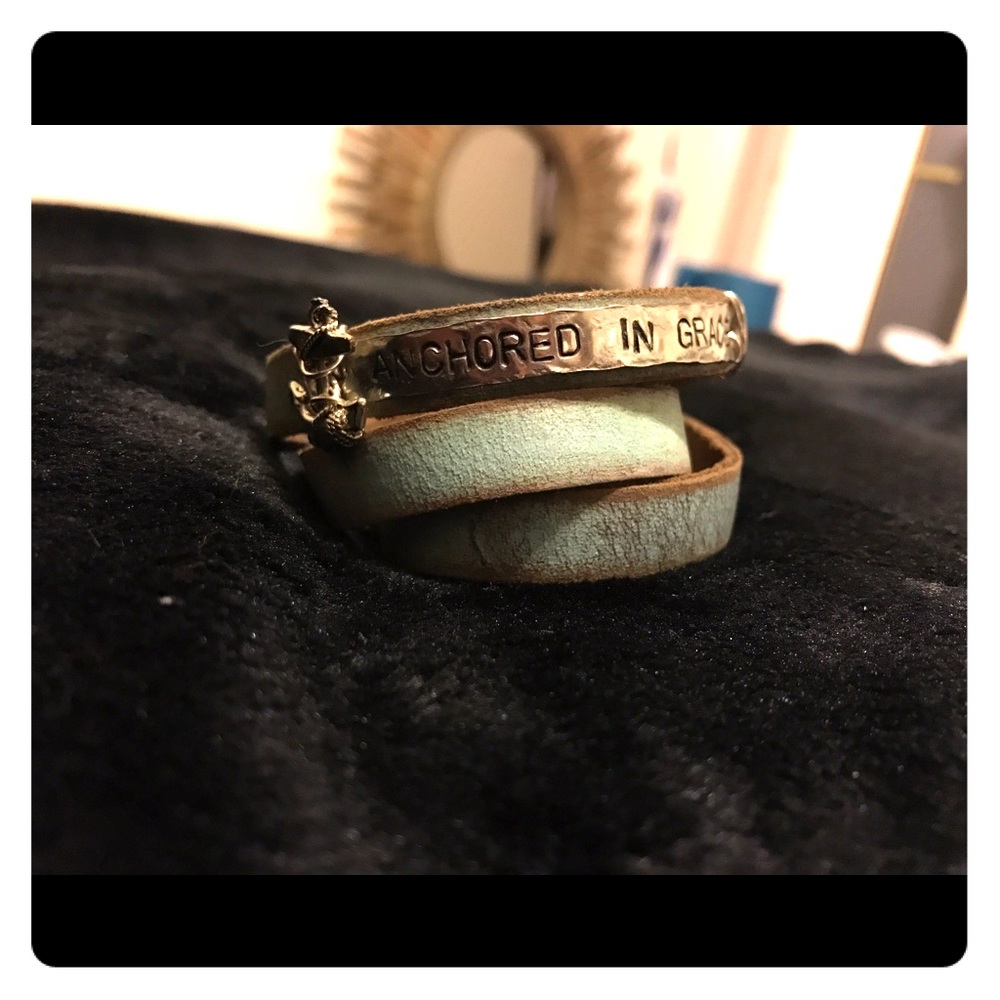 Anchored In Grace Wrap Bracelet