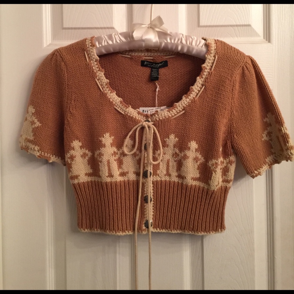 Betsy Johnson Country Crop Sweater.