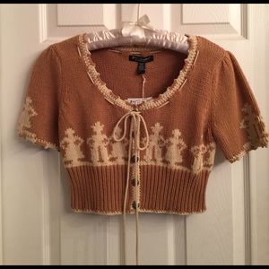 Betsy Johnson Country Crop Sweater.