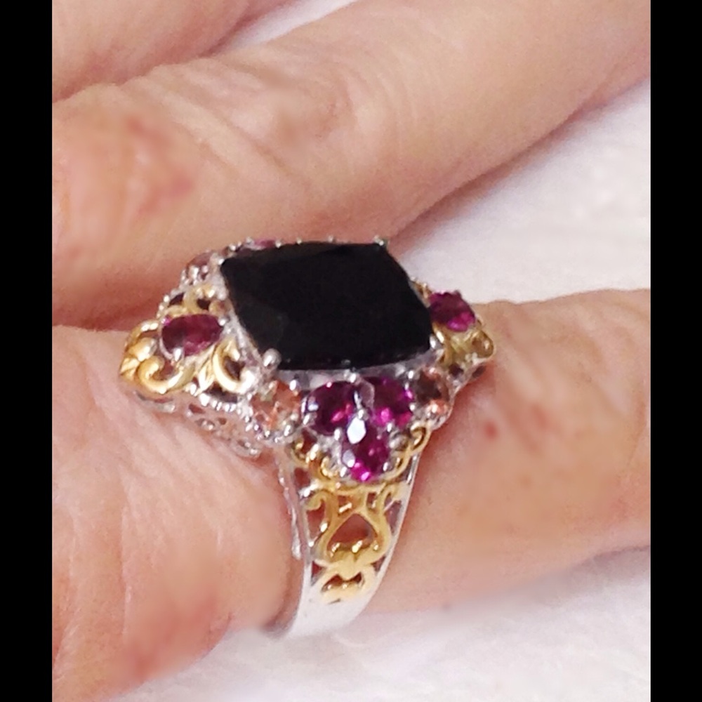 Tourmaline, Rhodolite Garnet - Picture 2 of 3