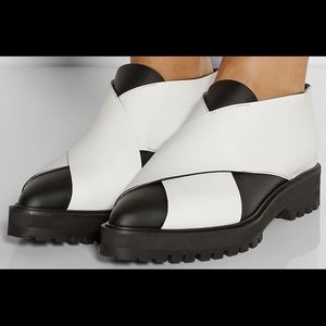 Proenza Schouler Color Block Criss Cross Creeper
