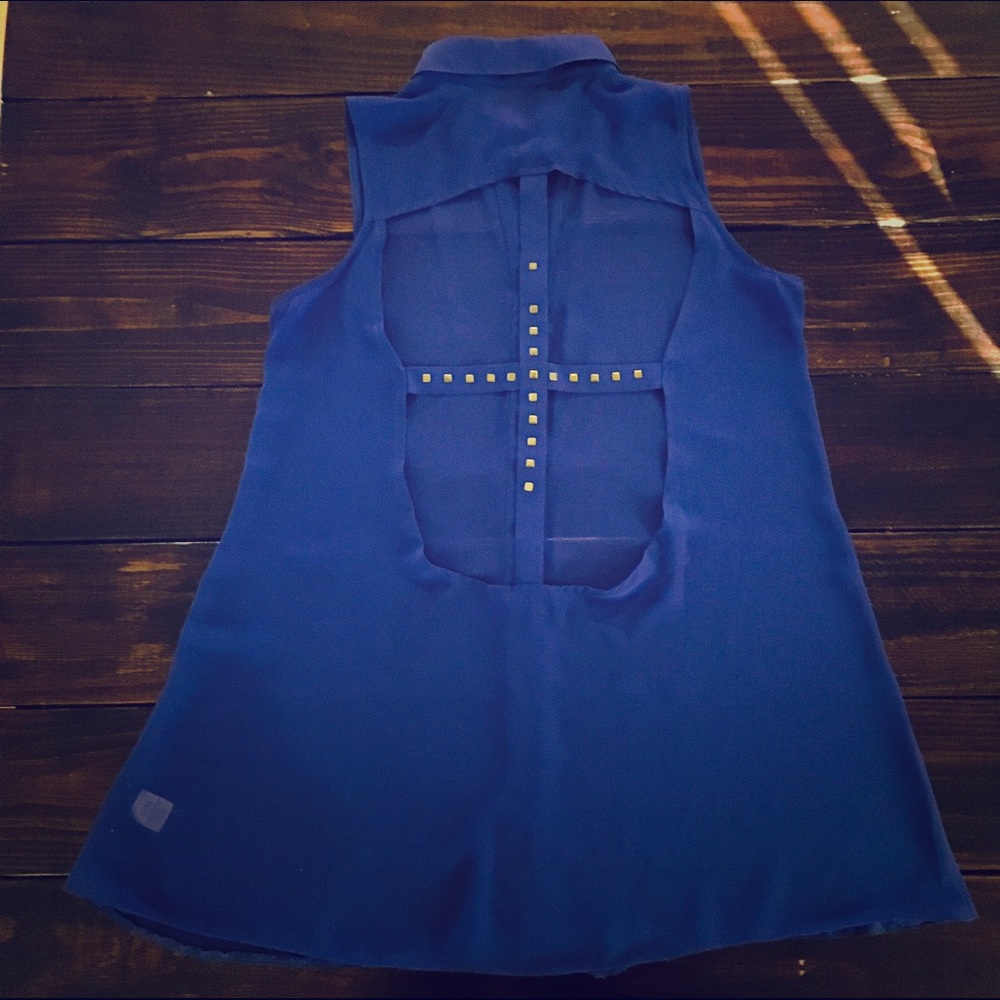 💙💙REDUCED PRICE💙💙 Sheer Sleeveless Blouse