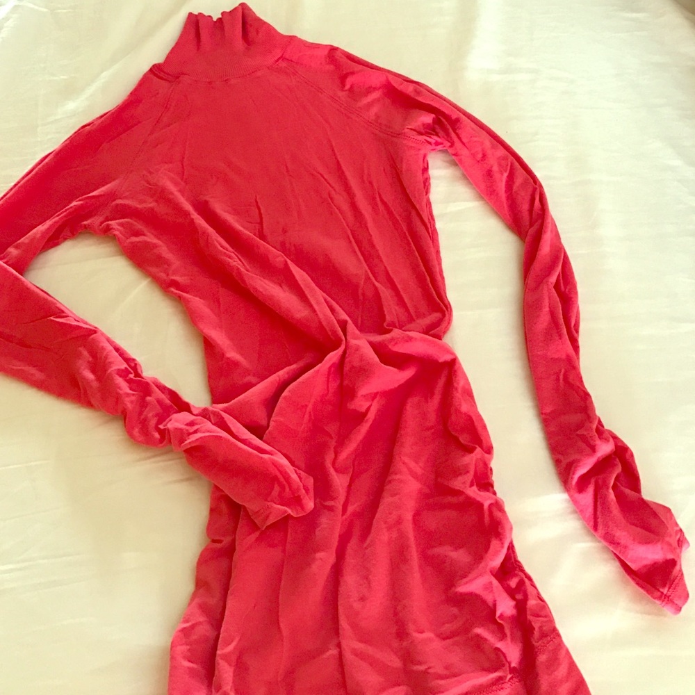 Soft Hot pink mock neck