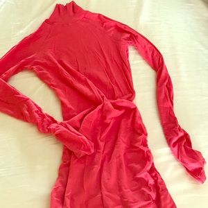 Soft Hot pink mock neck