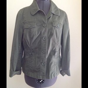 Ann Taylor Jackets & Coats - Ann Taylor Loft Olive Green Utility Jacket Ann Taylor Jackets & Coats - Ann Taylor Loft Olive Green Utility Jacket